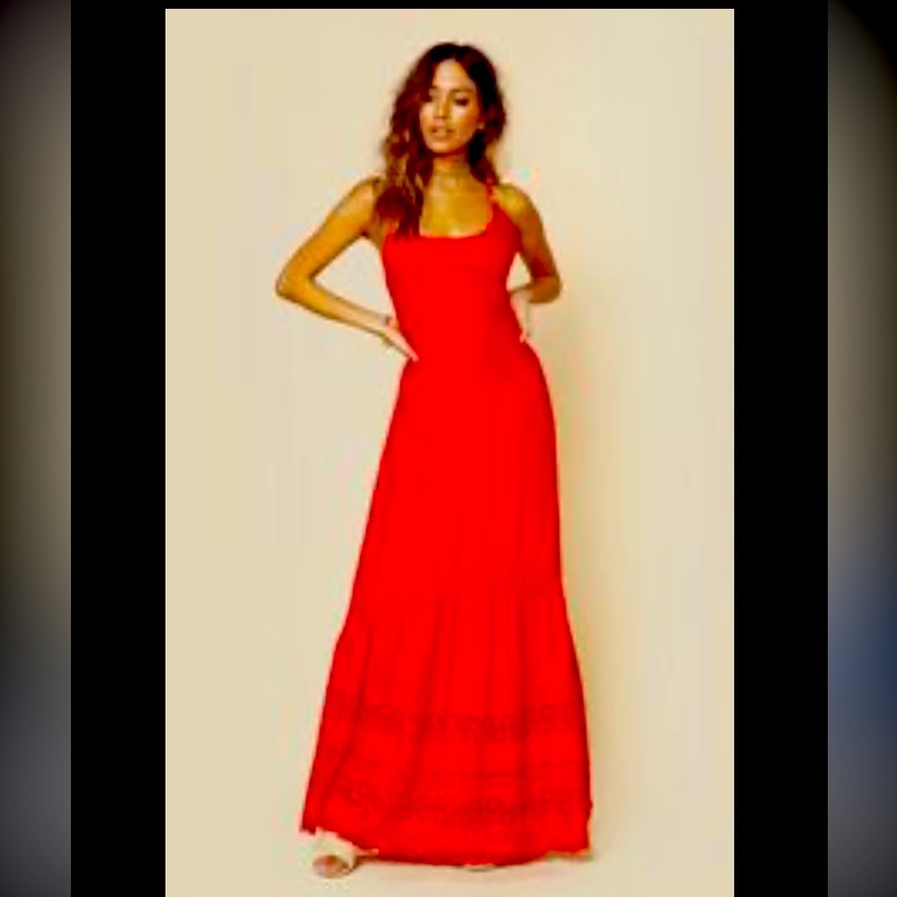 Lulus maxi backless dress
